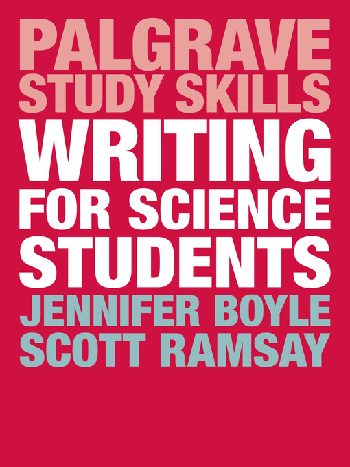 Title details for Writing for Science Students by Jennifer Boyle - Available